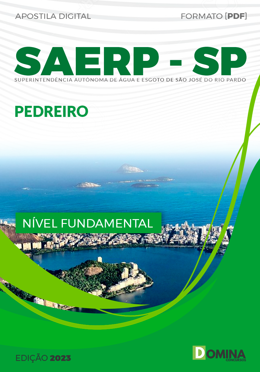 Apostila Concurso SAERP SP 2023 Pedreiro