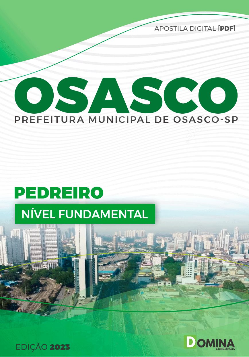 Apostila Concurso Pref Osasco SP 2023 Pedreiro