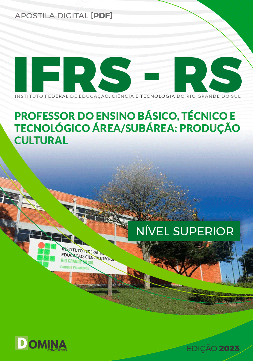 Apostila Concurso IFRS RS 2023 Professor Produção Cultural