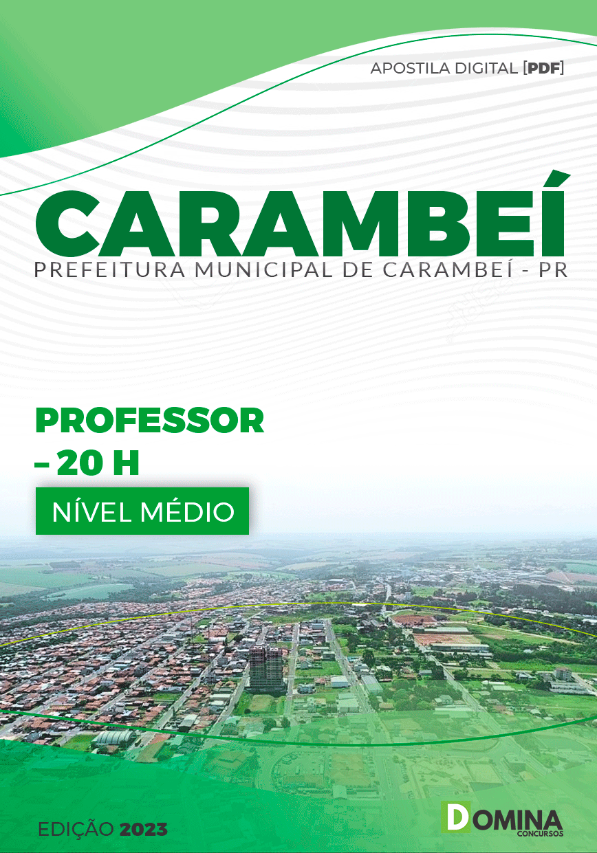 Apostila Pref Carambeí PR 2023 Professor 20Hrs