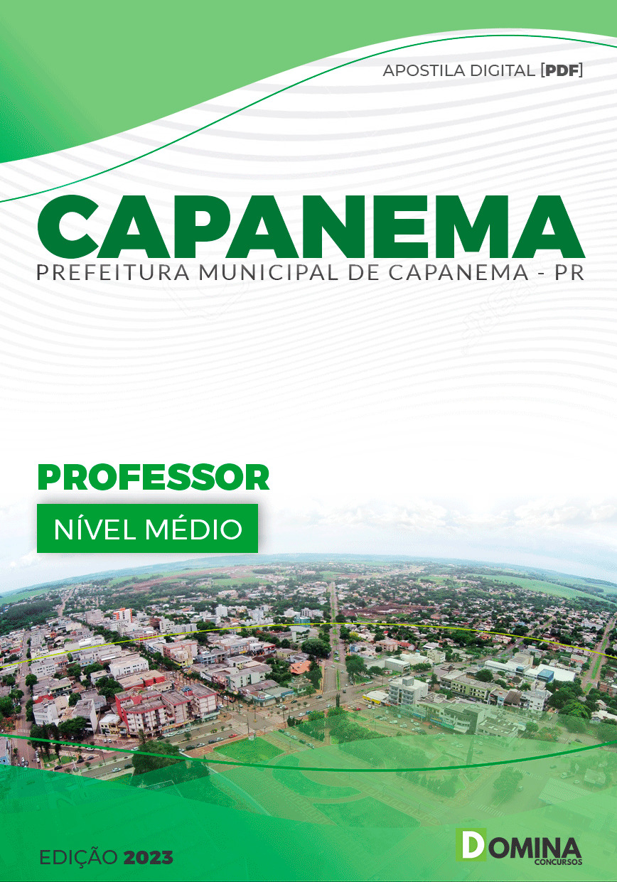 Apostila Pref Capanema PR 2023 Professor