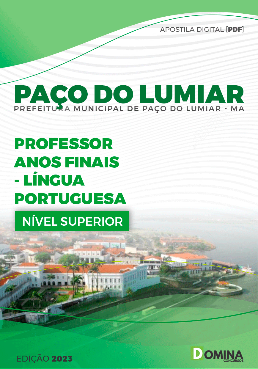 Apostila Pref Paço do Lumiar MA 2023 Professor Anos Finais Língua Portuguesa