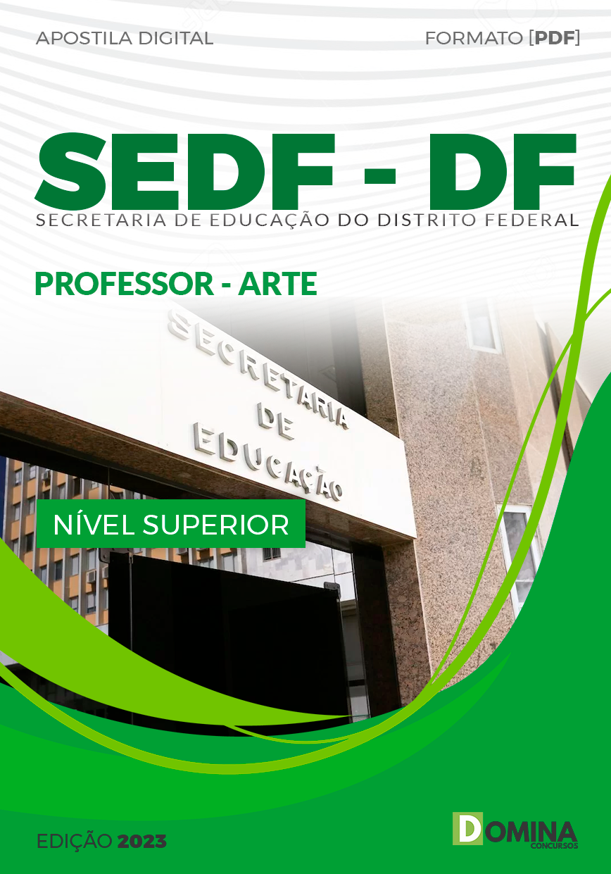 Apostila Concurso SEDF DF 2023 Professor Artes