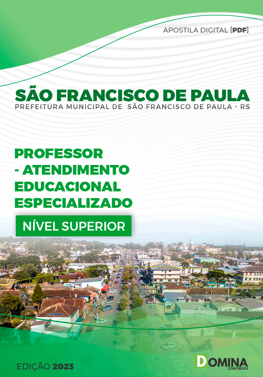 Pref São Francisco Paula RS 2023 Prof Atendimento Especializado