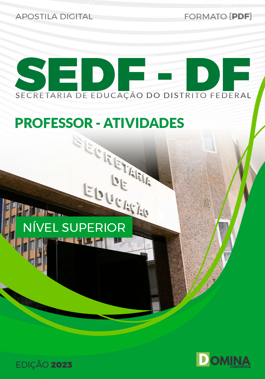 Apostila Concurso SEDF DF 2023 Professor Atividades