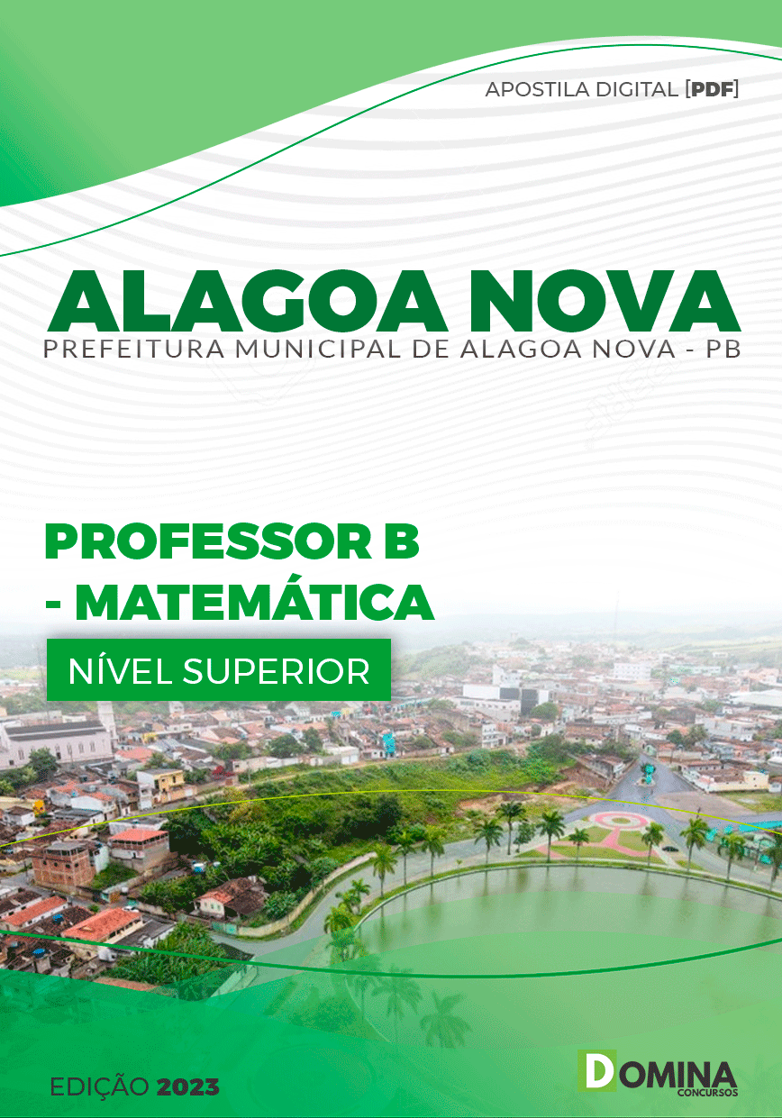 Apostila Pref Alagoa Nova PB 2023 Professor B Matemática