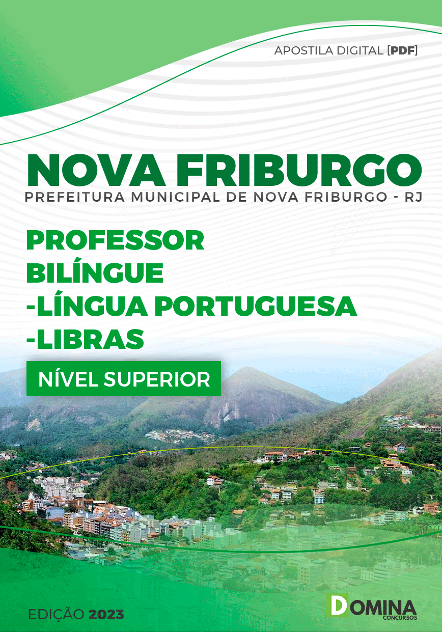 Apostila Pref Nova Friburgo RJ 2023 Professor Língua Portuguesa Libras