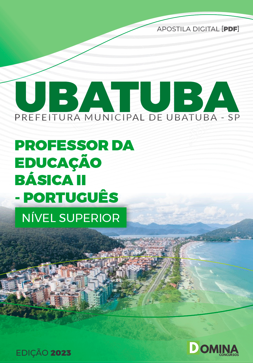 Apostila Pref Ubatuba SP 2023 Professor Educação Básica II Português