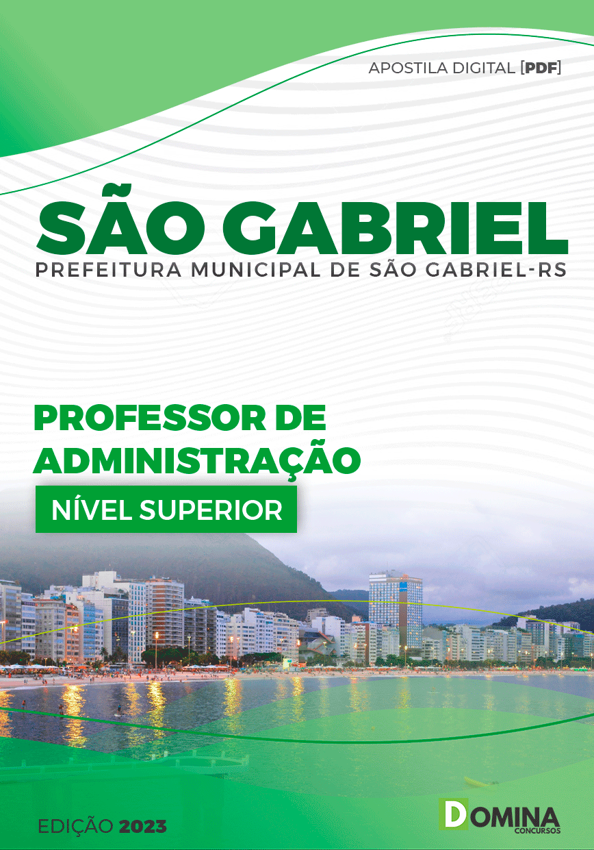 Apostila Pref São Gabriel RS 2023 Professor de Administração