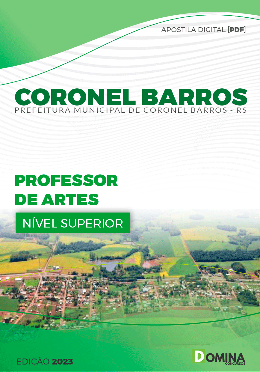 Apostila Pref Coronel Barros RS 2023 Professor Artes