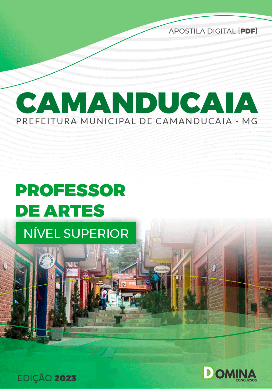 Apostila Pref Camanducaia MG 2024 Professor III Artes