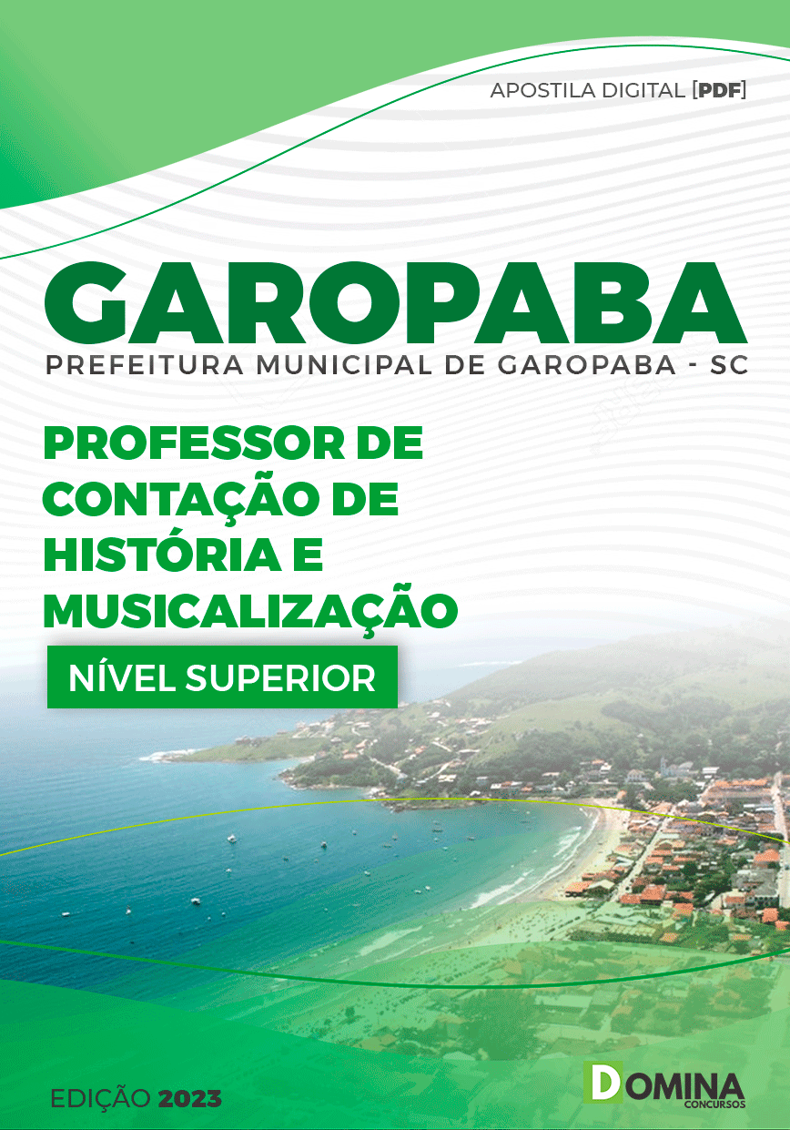 Apostila Pref Garopaba SC 2023 Professor Contação História Musicalização