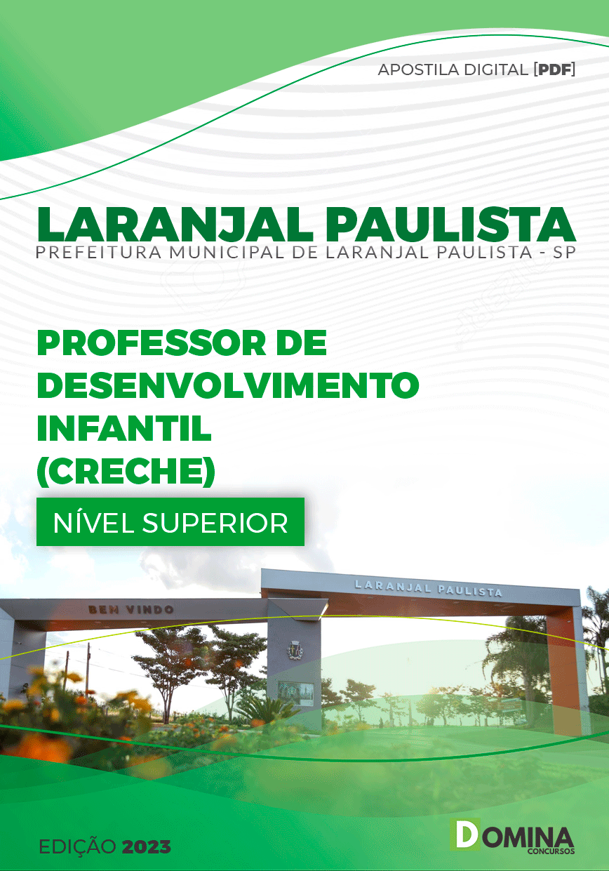 Apostila Pref Laranjal Paulista SP 2023 Professor Desenvolvimento Infantil