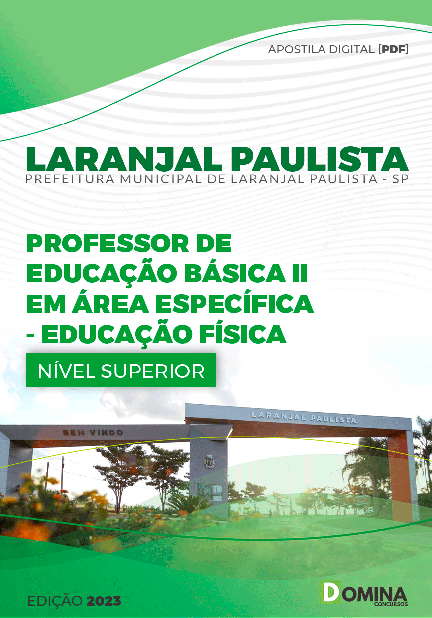 Apostila Pref Laranjal Paulista SP 2023 Professor II Educação Física