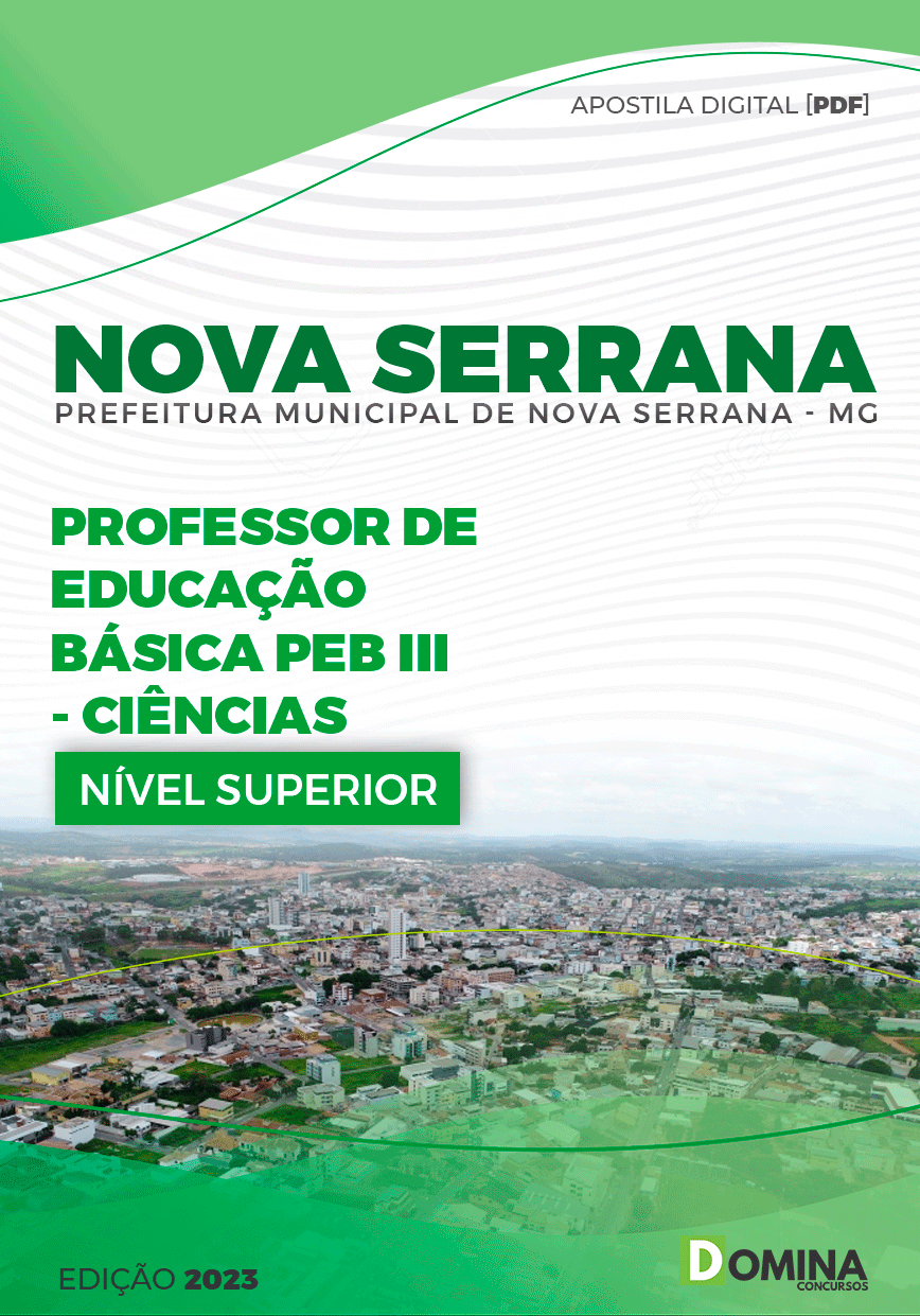 Apostila Pref Nova Serrana MG 2024 Professor PEB III Ciências