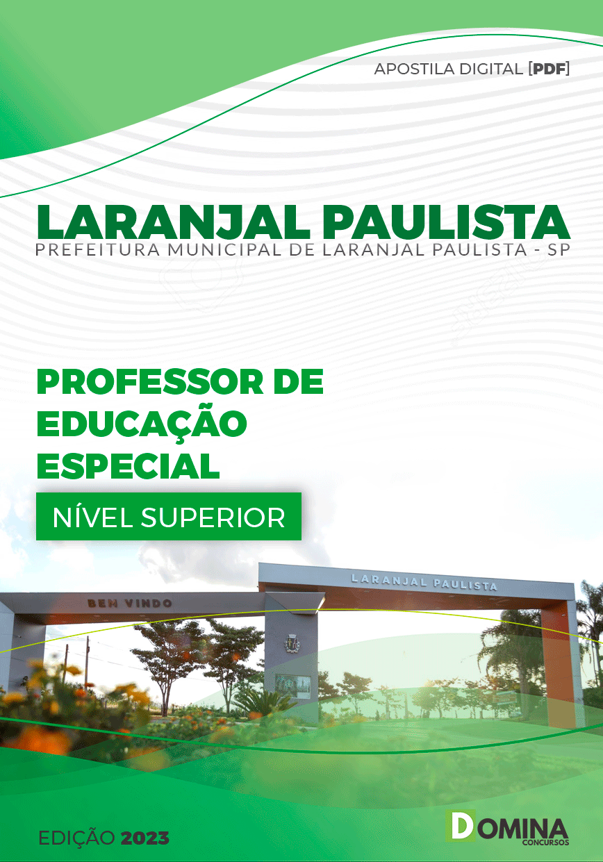 Apostila Pref Laranjal Paulista SP 2023 Professor Educação Especial