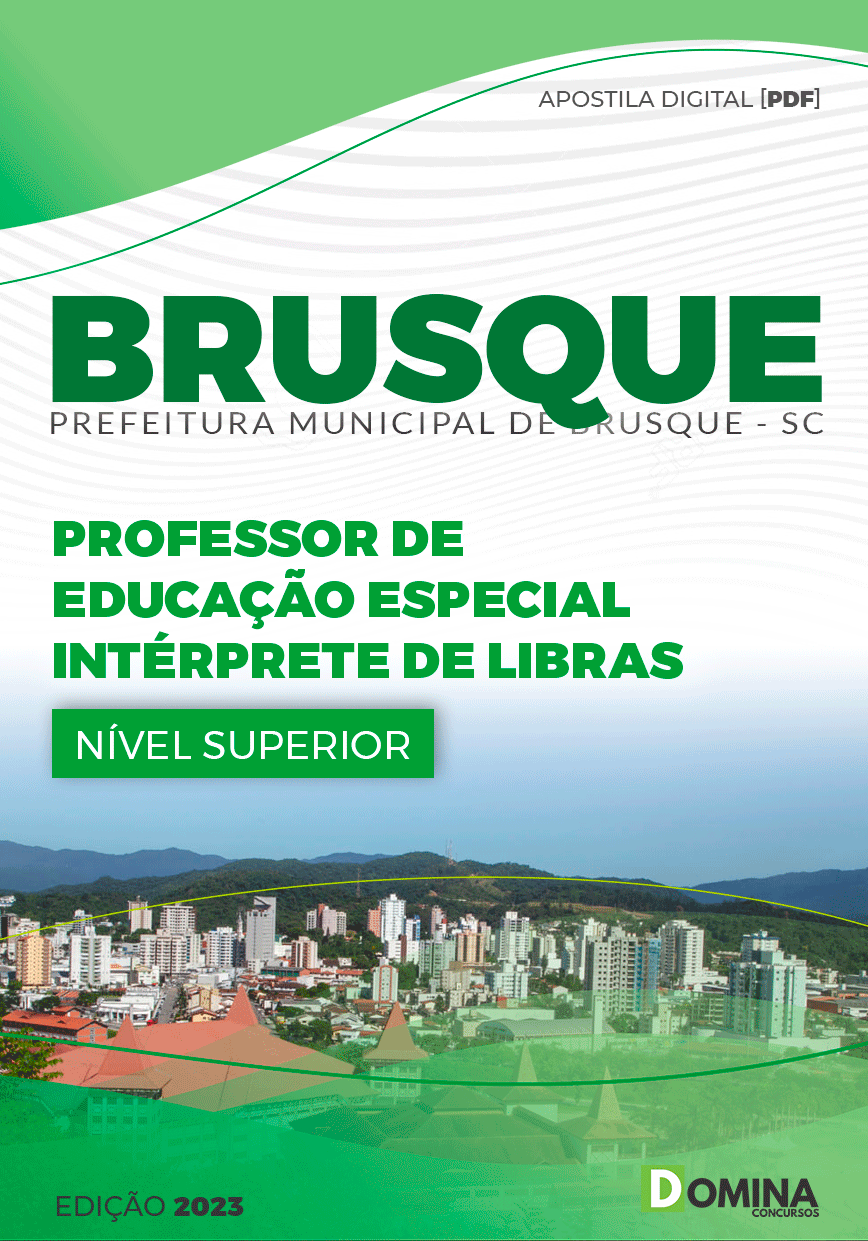 Apostila Pref Brusque SC 2023 Professor Intérprete Libras