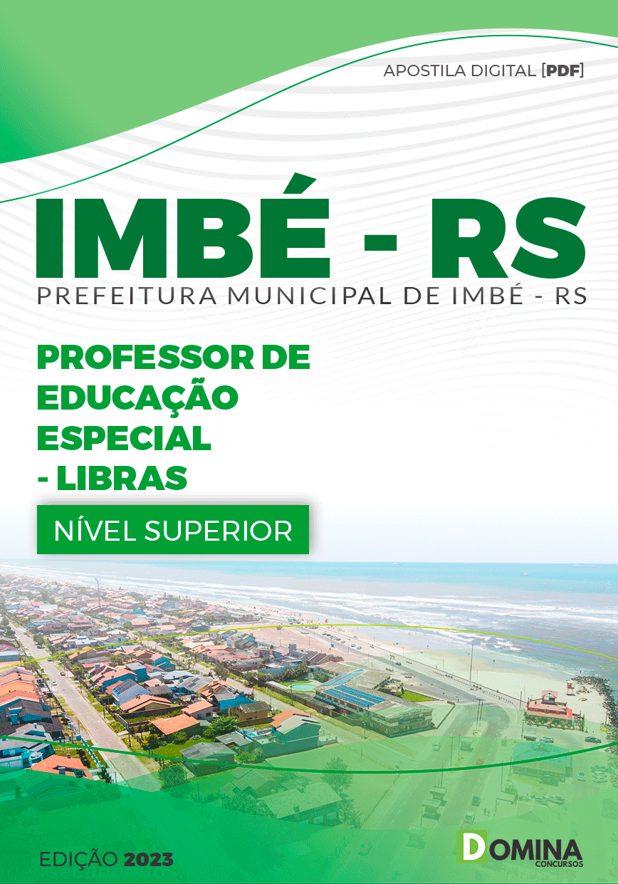 Apostila Pref Imbé RS 2023 Professor Educação Especial LIBRAS