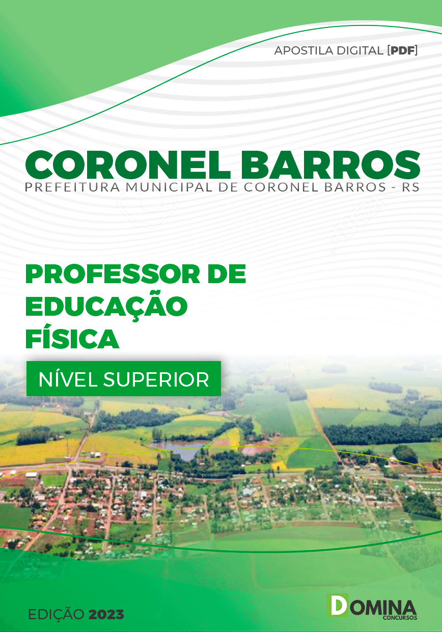 Apostila Pref Coronel Barros RS 2023 Professor Educação Física