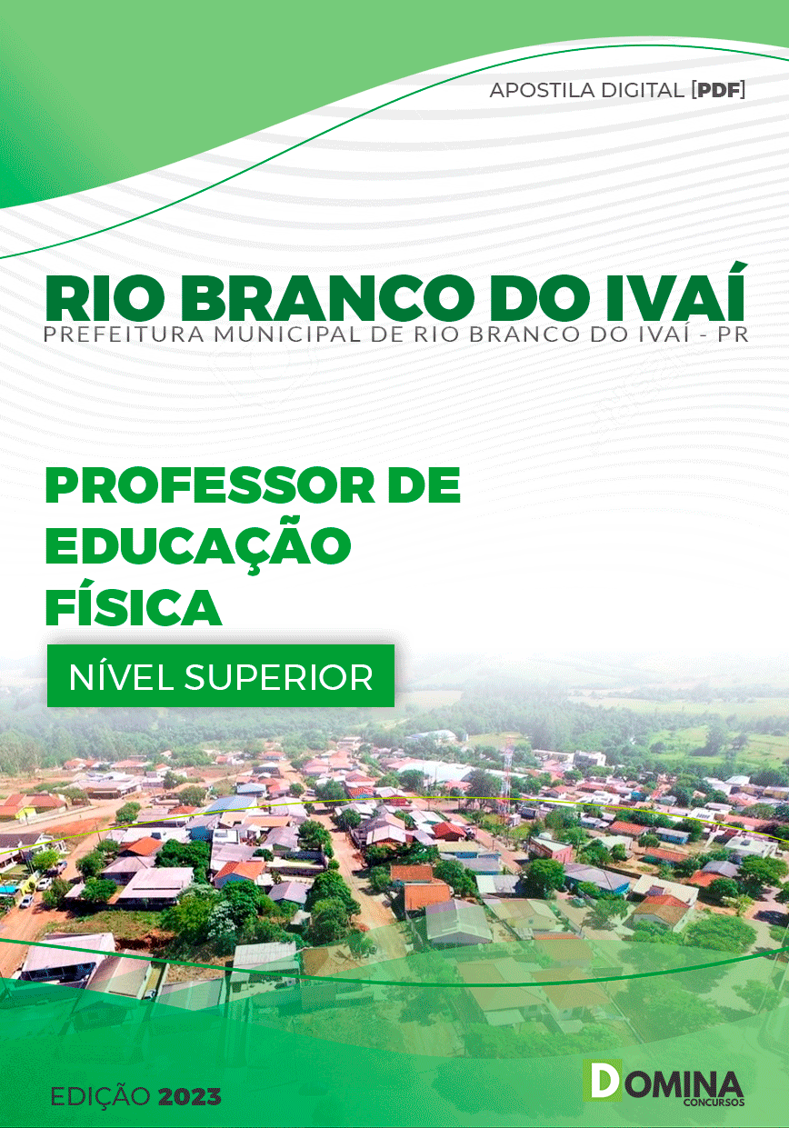 Apostila Pref Rio Branco do Ivaí PR 2023 Prof Educação Física