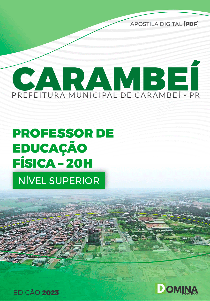 Apostila Pref Carambeí PR 2023 Professor Educação Física 20Hrs