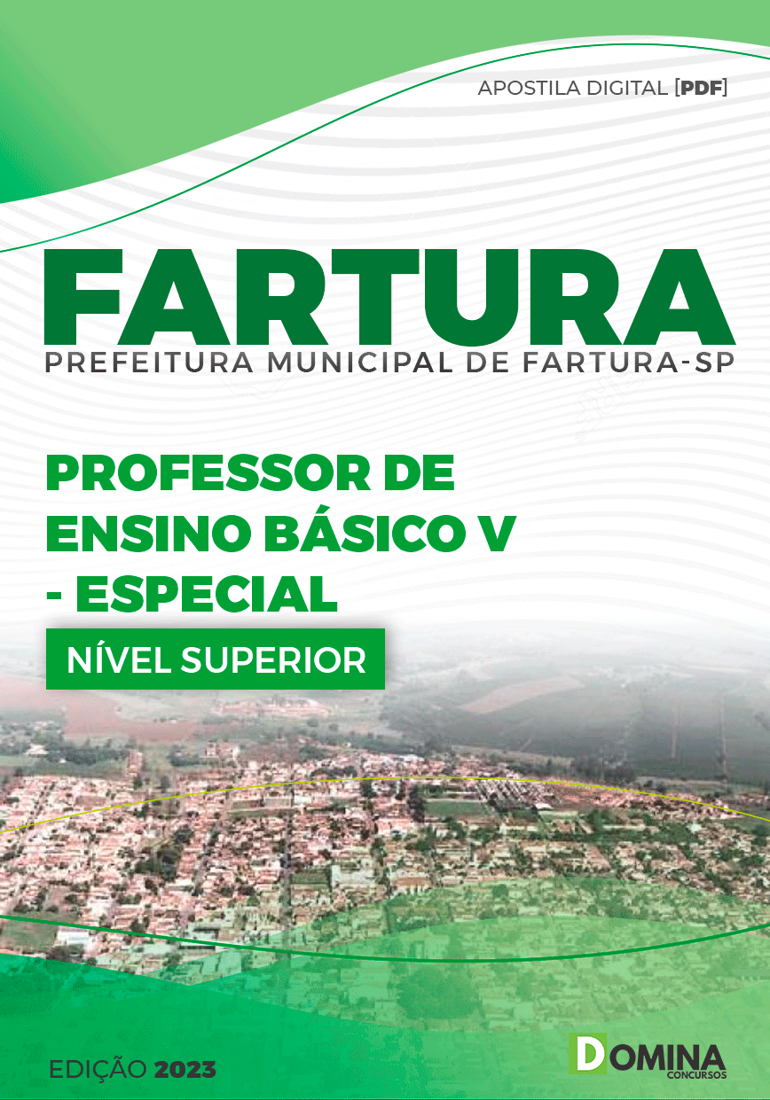 Apostila Pref Fartura SP 2023 Professor Ensino Básico V Especial