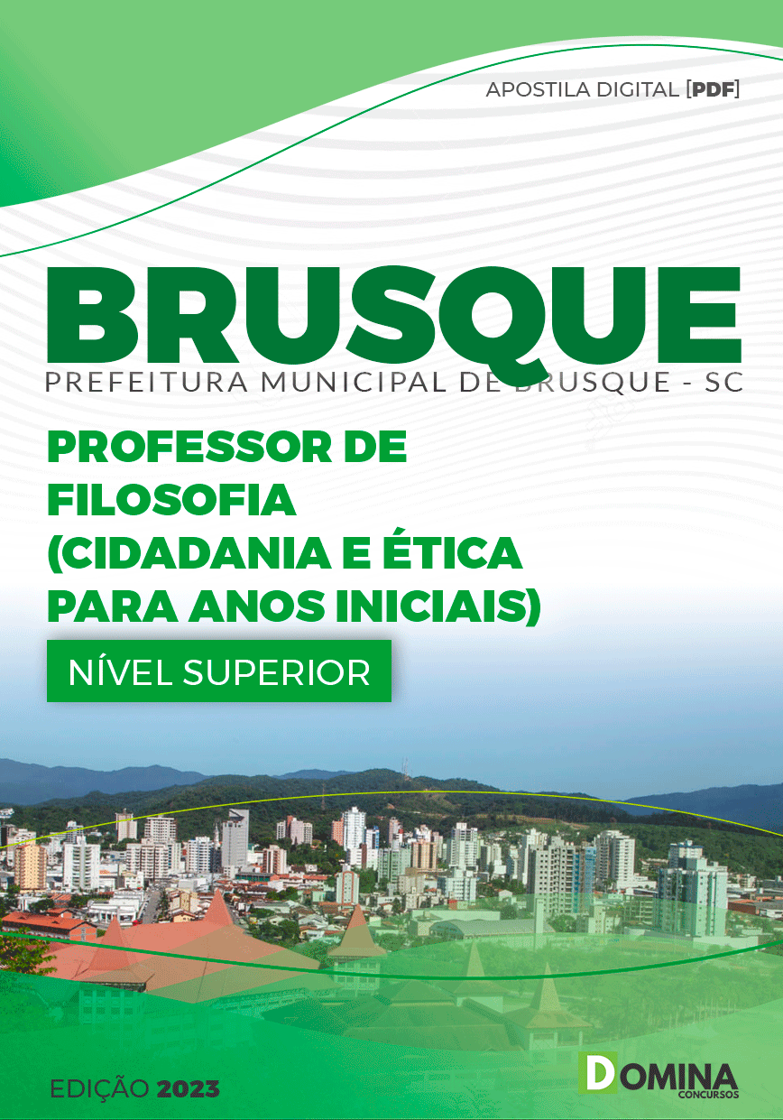 Apostila Pref Brusque SC 2023 Professor Filosofia