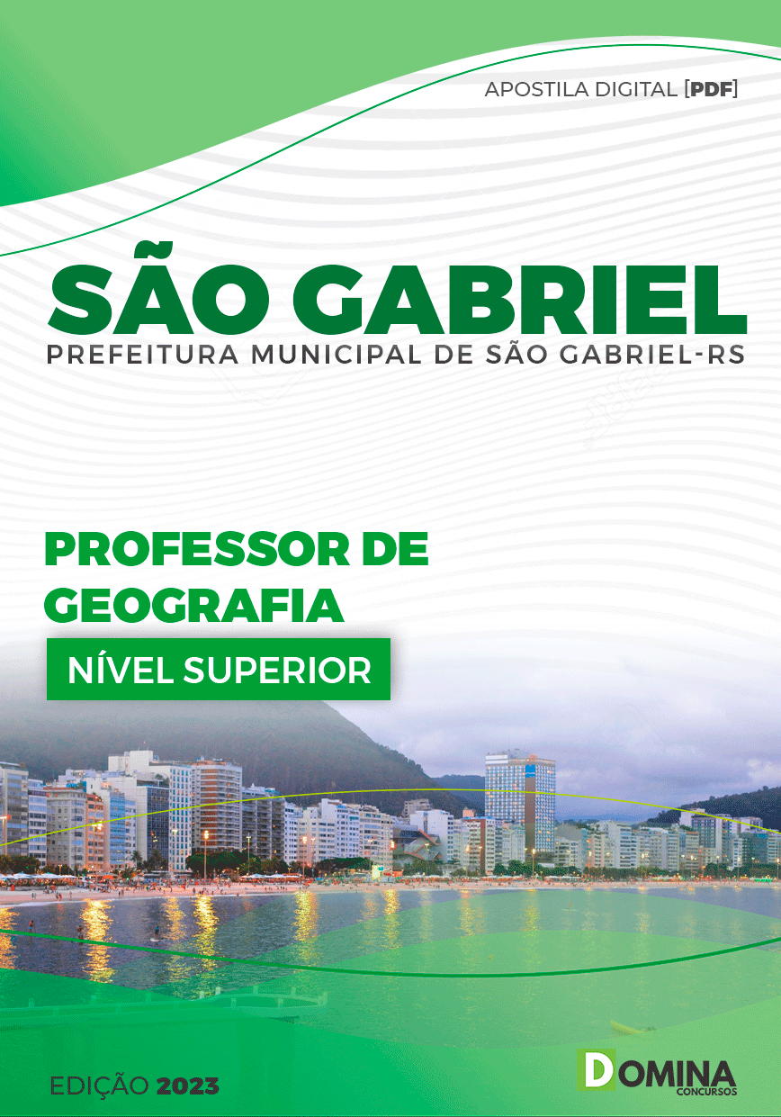 Apostila Pref São Gabriel RS 2023 Professor de Geografia