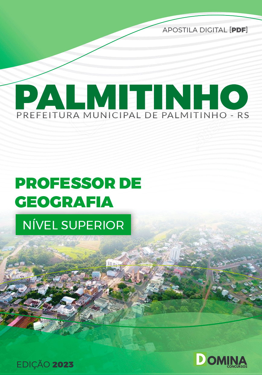 Apostila Pref Palmitinho RS 2023 Professor Geografia