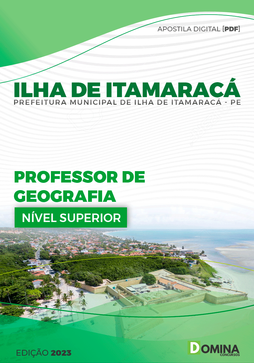 Apostila Câmara Ilha de Itamaracá PE 2023 Professor Geografia