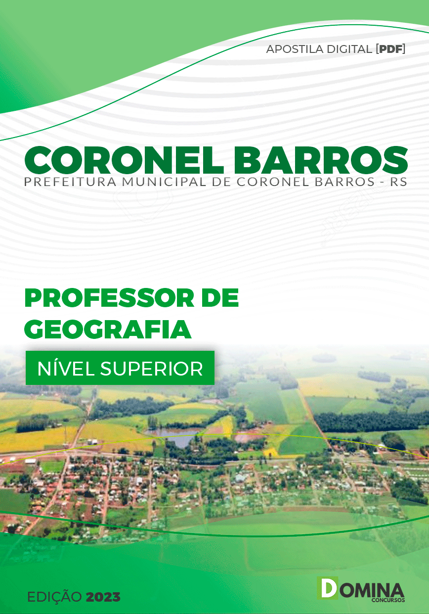 Apostila Pref Coronel Barros RS 2023 Professor Geografia