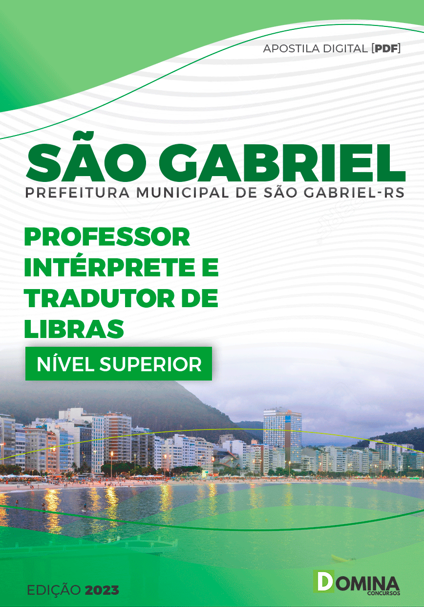 Apostila Pref São Gabriel RS 2023 Professor de LIBRAS