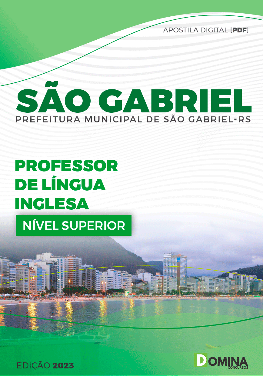Apostila Pref São Gabriel RS 2023 Professor de Língua Inglesa