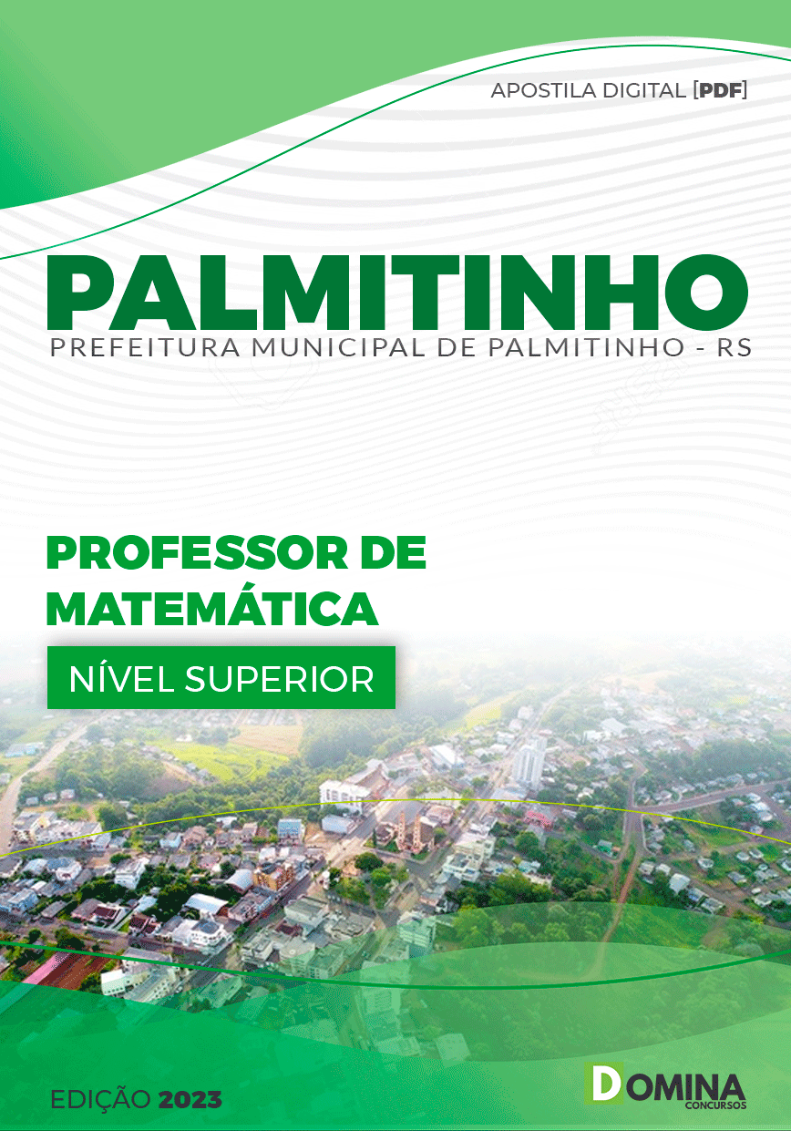 Apostila Pref Palmitinho RS 2023 Professor Matemática