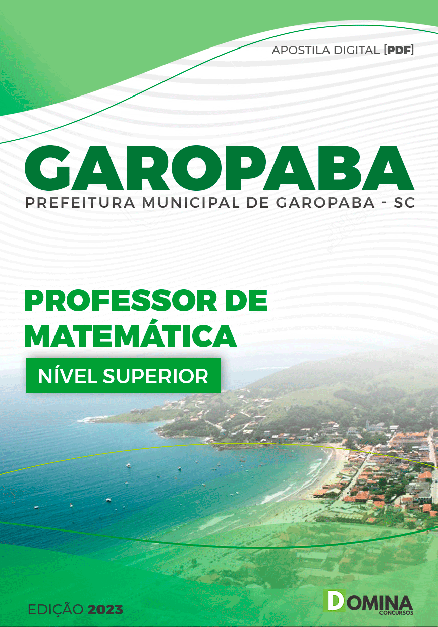 Apostila Concurso Pref Garopaba SC 2023 Professor Matemática
