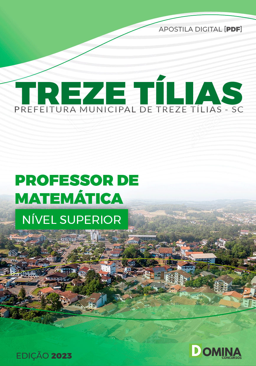 Apostila Pref Treze Tílias SC 2023 Professor Matemática