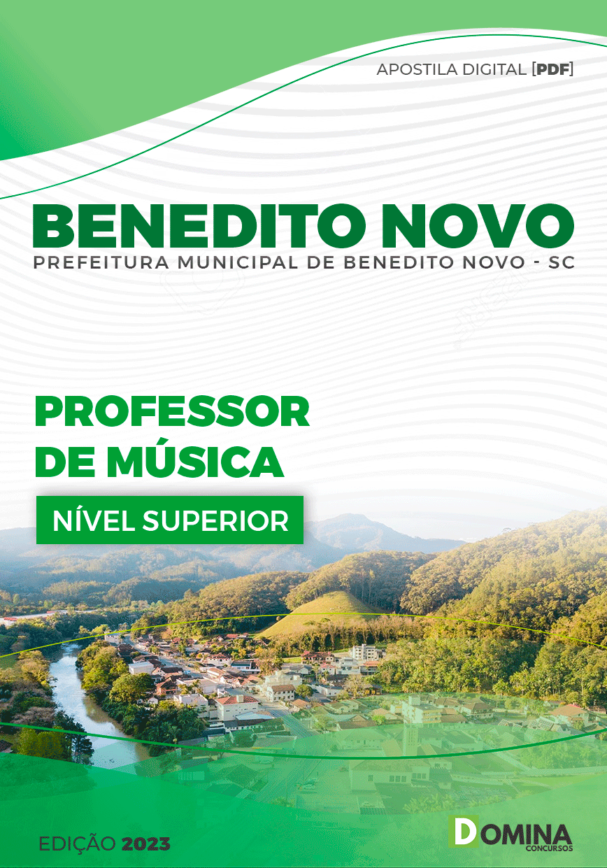 Apostila Pref Benedito Novo SC 2023 Professor Música
