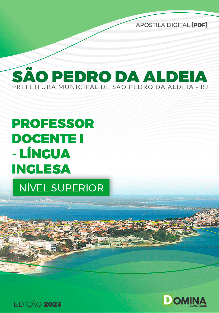 Pref São Pedro da Aldeia RJ 2023 Prof Docente I Língua Inglesa