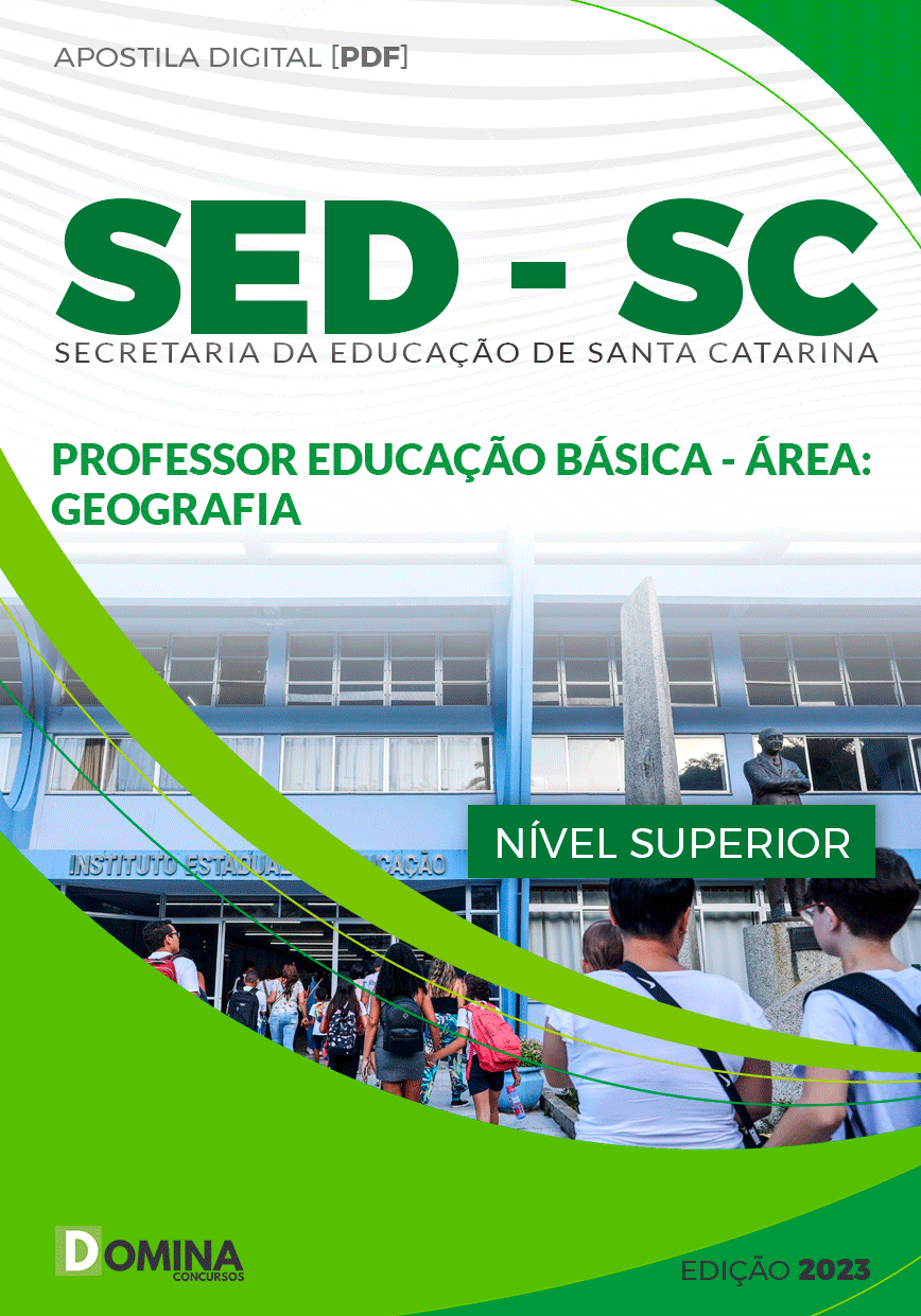 Apostila SED SC 2023 Prof Educação Básica Geografia