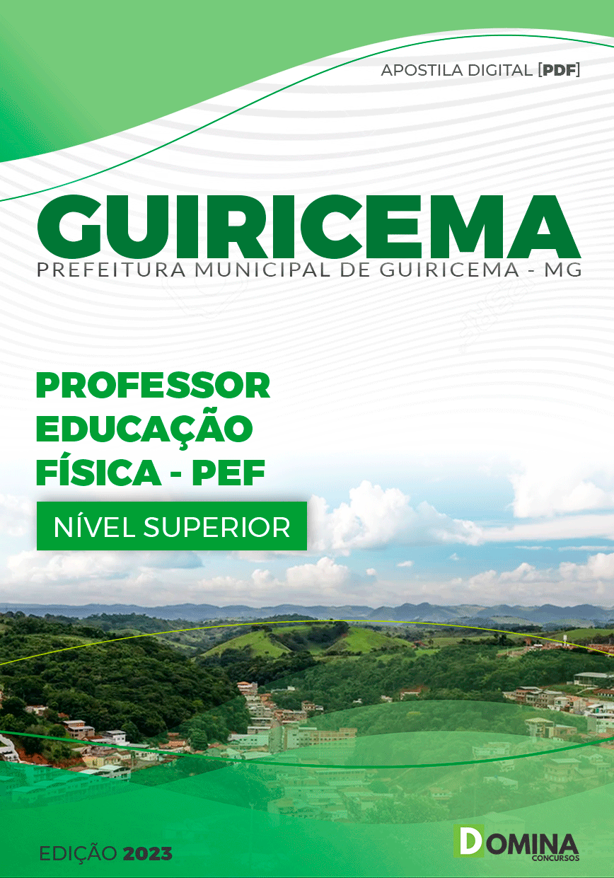 Apostila Pref Guiricema MG 2024 Professor Educação Física