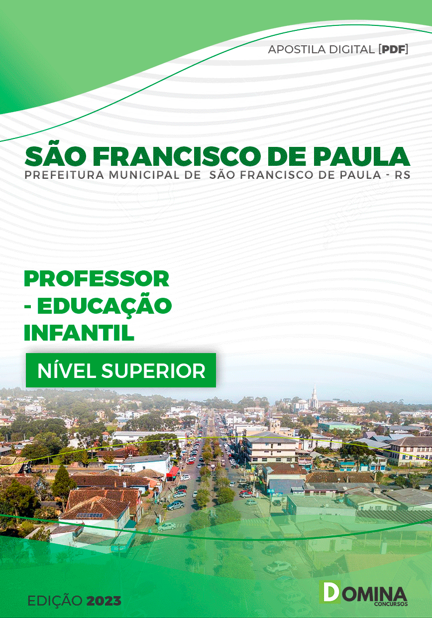 Pref São Francisco Paula RS 2023 Professor Educação Infantil