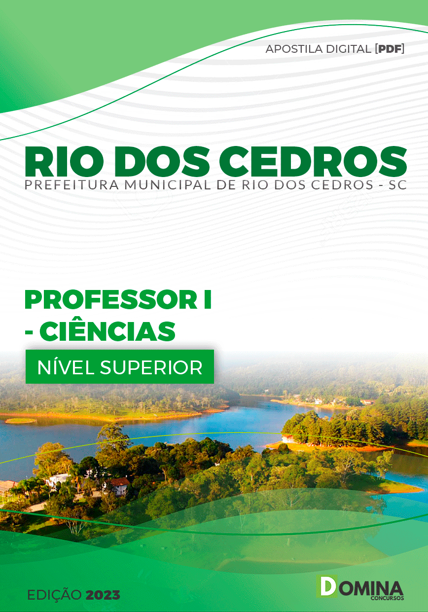 Apostila Pref Rio dos Cedros SC 2023 Professor Ciências