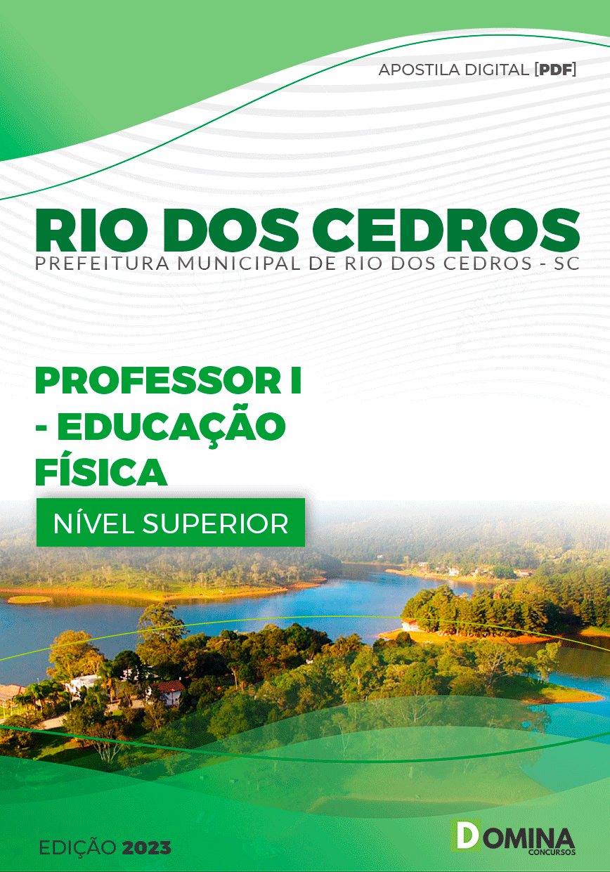 Apostila Pref Rio dos Cedros SC 2023 Professor Educação Física