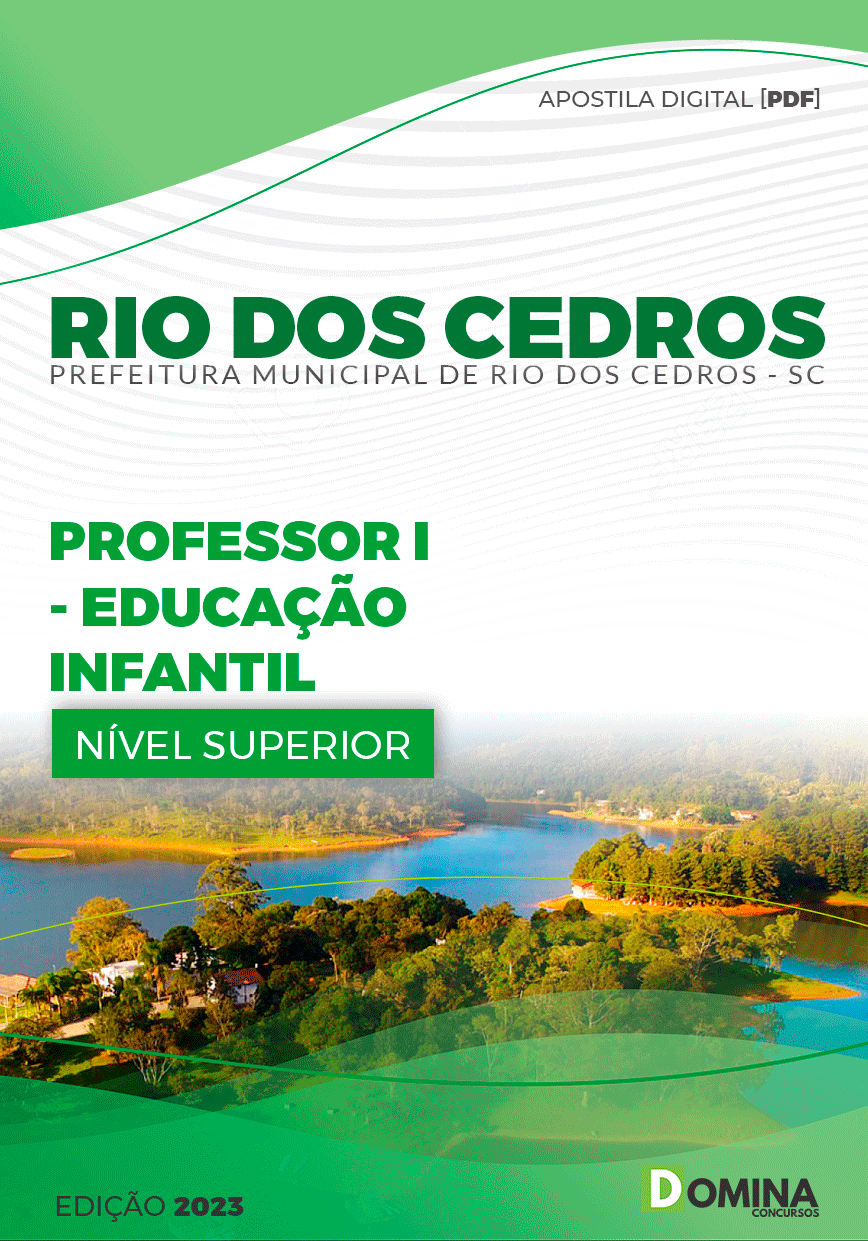 Apostila Pref Rio dos Cedros SC 2023 Professor Educação Infantil