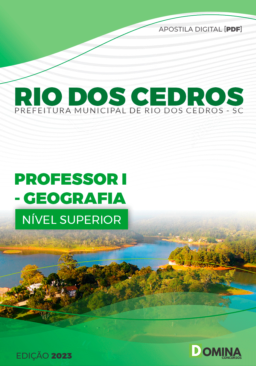 Apostila Pref Rio dos Cedros SC 2023 Professor Geografia