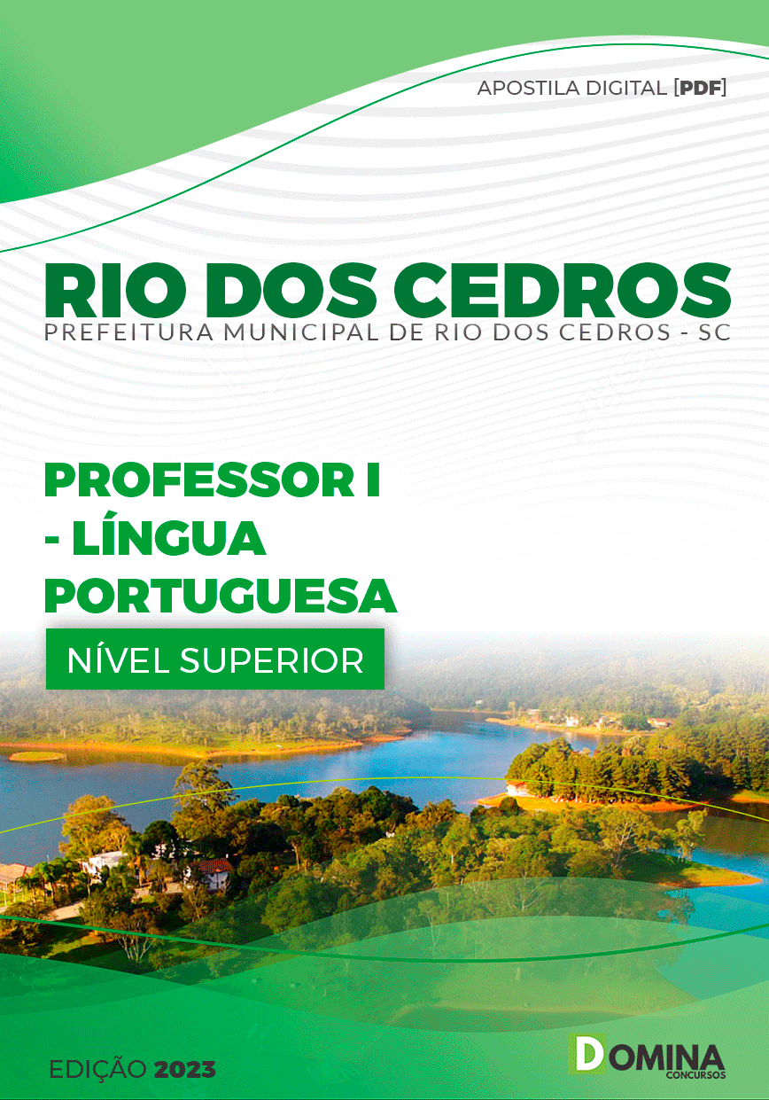 Apostila Pref Rio dos Cedros SC 2023 Prof Língua Portuguesa