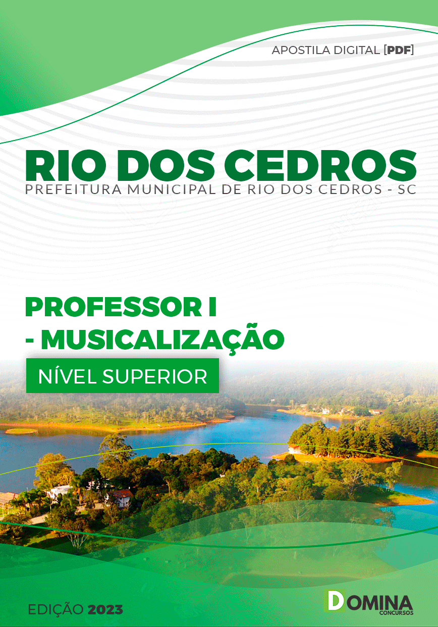 Apostila Pref Rio dos Cedros SC 2023 Professor Musicalização