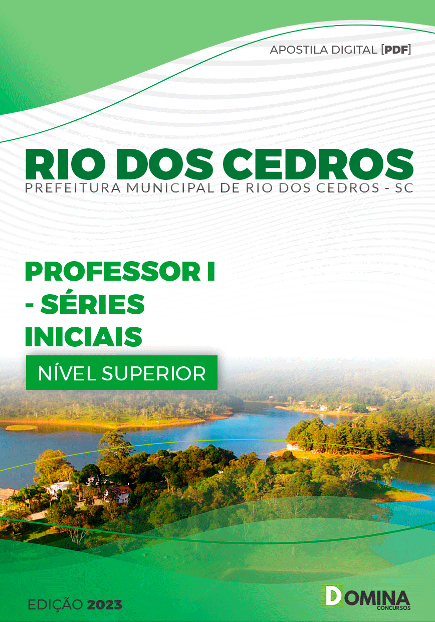 Apostila Pref Rio dos Cedros SC 2023 Professor Séries Iniciais