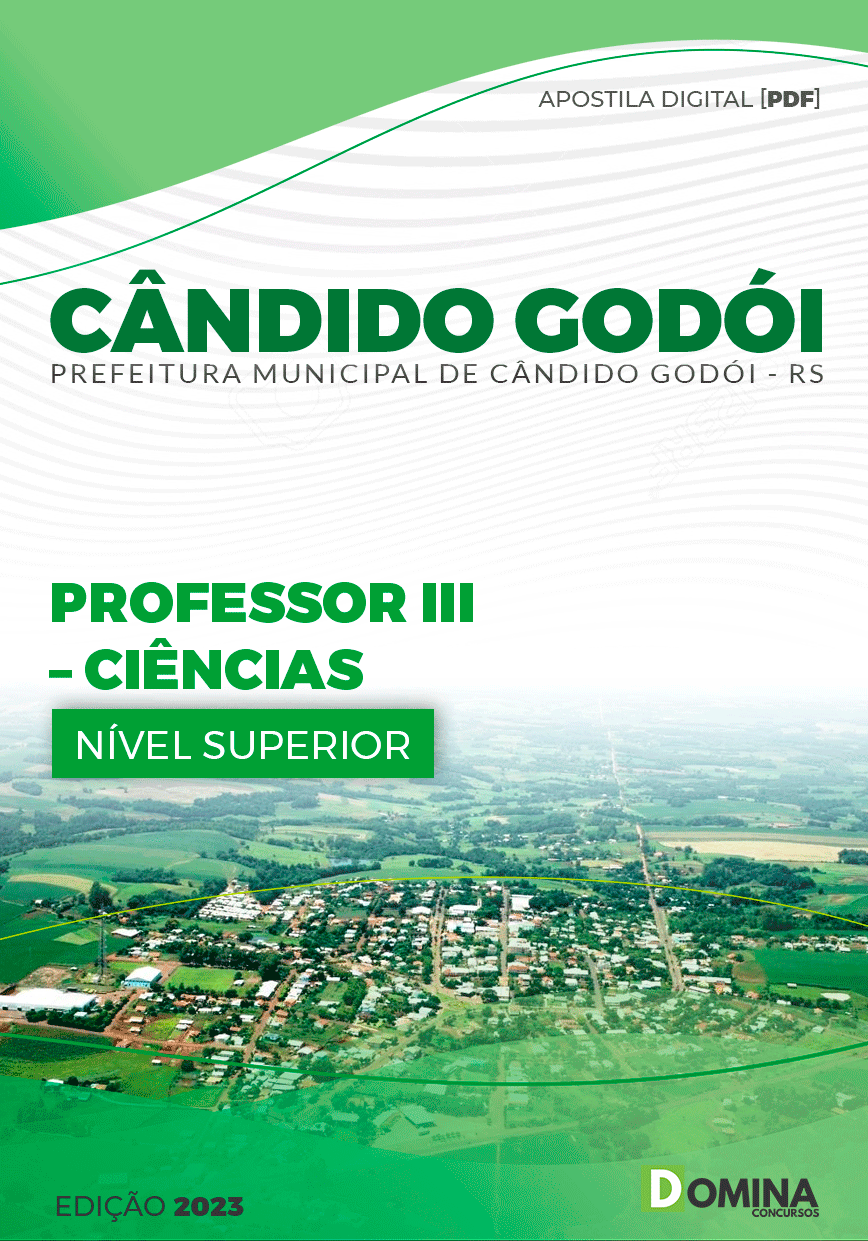 Apostila Pref Cândido Godói RS 2023 Professor III Ciências