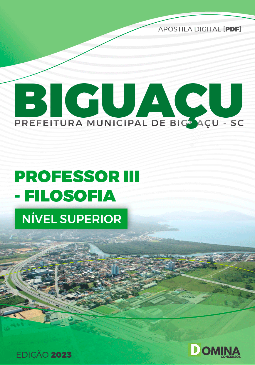 Apostila Pref Biguaçu SC 2023 Professor III Filosofia